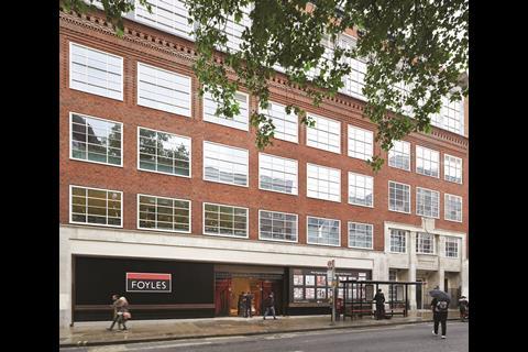Foyles has moved into the former premises of Central Saint Martins College of Art & Design.